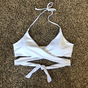 Wrap around bikini top